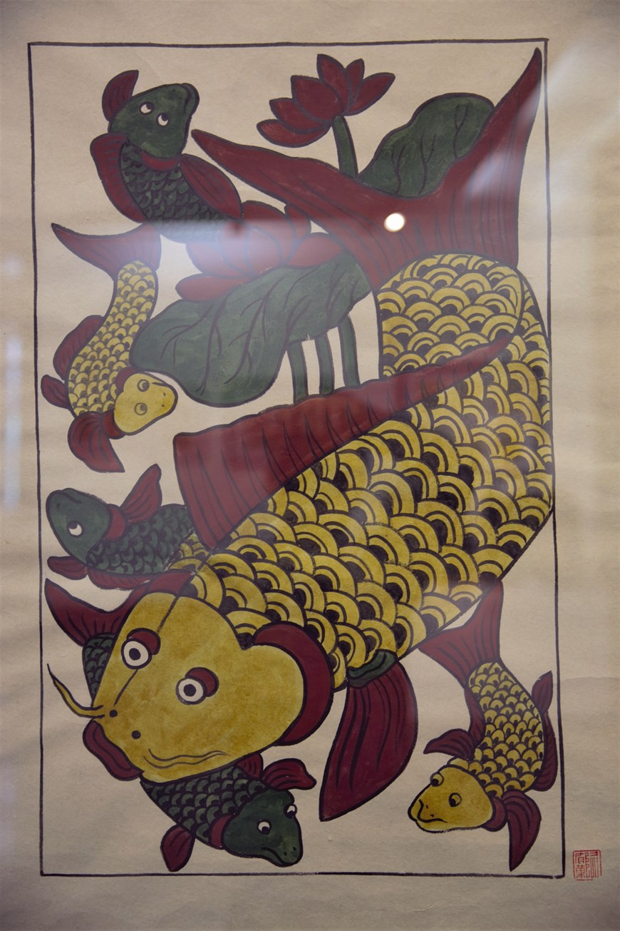 La pintura “Carpa” (Foto: VNA)