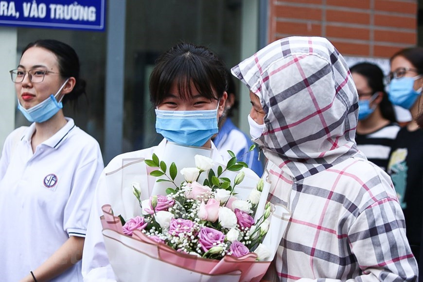 Las pruebas de examen de bachillerato del año académico 2019-2020 concluyen con éxito en medio de la pandemia de COVID-19 (Foto: Vietnam +)