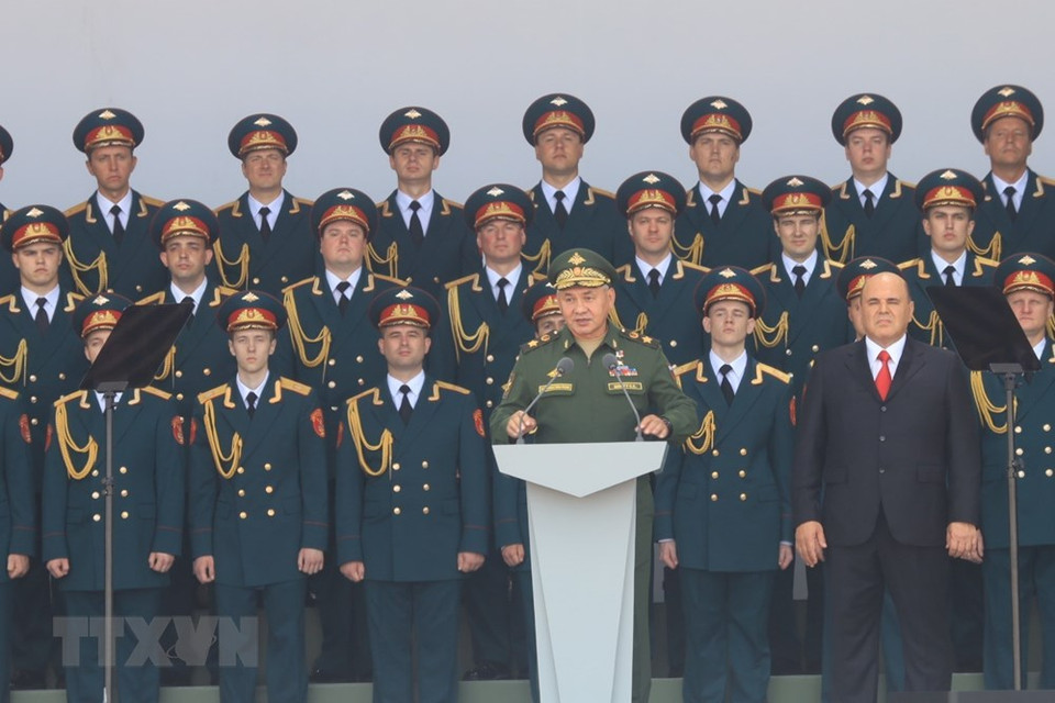 El ministro de Defensa ruso, el general Sergey Shoigu, anunció de apertura de Army Games. (Foto: VNA)