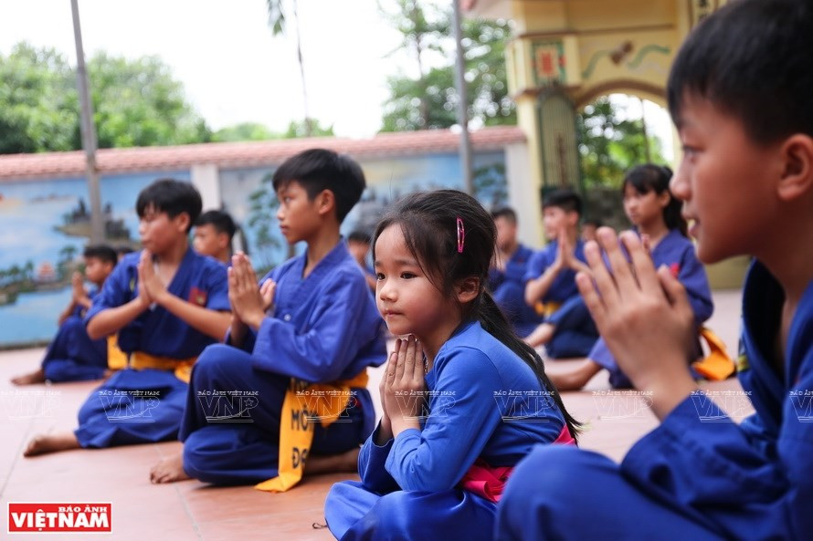 Una sesión de práctica de Thien Mon Dao (Foto: VNA)