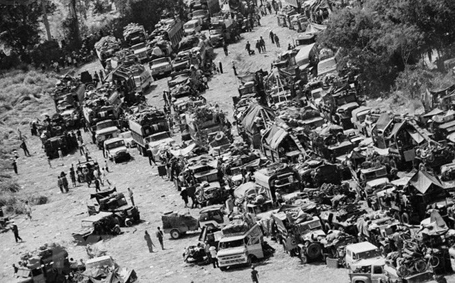 La victoria de Cheo Reo de la División 320 en marzo de 1975, en contribución a la victoria de la Ofensiva General de 1975. (Foto: VNA)