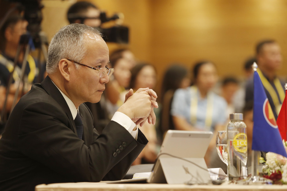 El viceministro de Industria y Comercio de Vietnam, Tran Quoc Khanh, asistió a la reunión. (Foto: VNA)