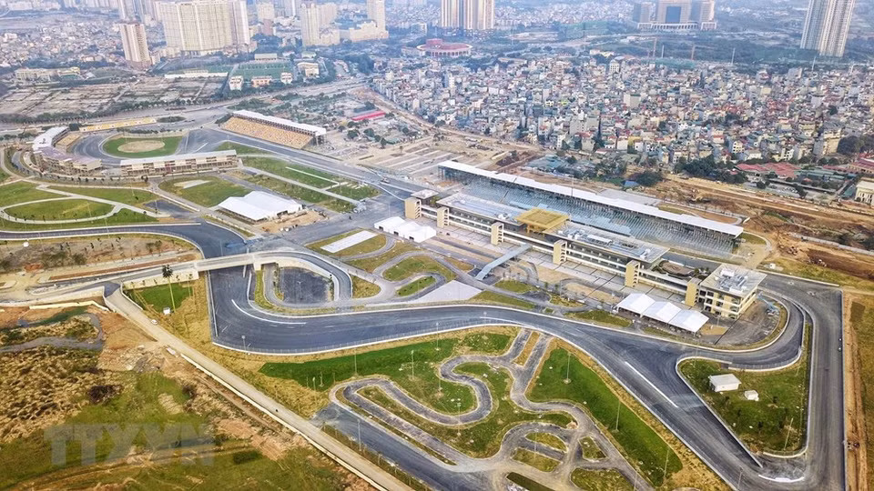 La carrera de F1 en Hanoi dispone de una longitud de 5,565 km, en el alrededor del Estadio nacional My Dinh. (Foto: VNA)