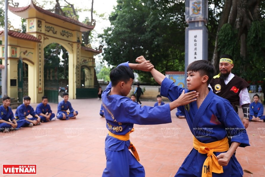 Una sesión de práctica de Thien Mon Dao (Foto: VNA)