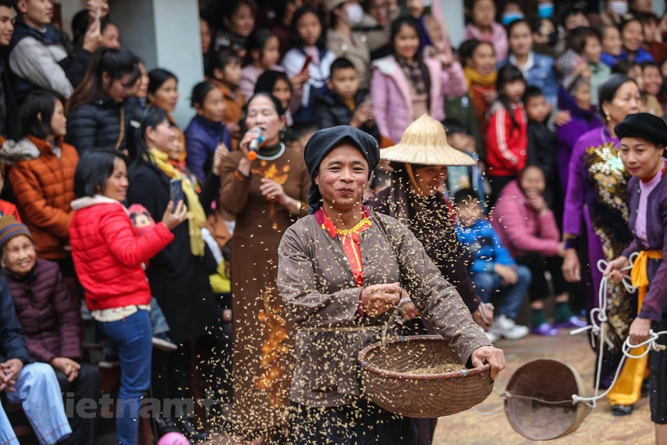 La fiesta demuestra el deseo de los campesinos en tener una abundante cosecha para el año. (Foto: Vietnam +)