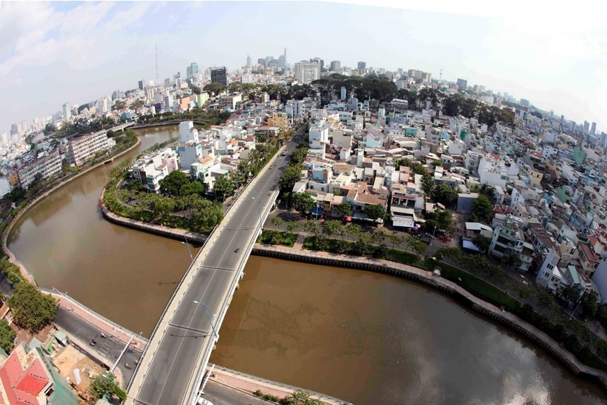 El canal Nhieu Loc - Thi Nghe (Foto: VNA)