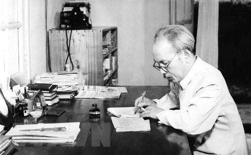 Presidente Ho Chi Minh, gran maestro de los periodistas revolucionarios vietnamitas. (Foto: Archivo/VNA)