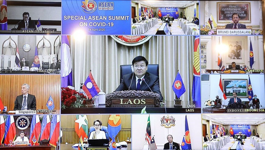 El primer ministro de Laos, Thongloun Sisoulith, interviene en la Cumbre (Foto: VNA)