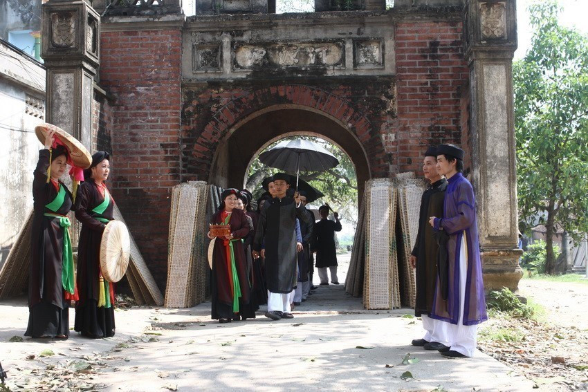 El canto Quan ho de Bac Ninh fue inscrito en la Lista Representativa del Patrimonio Cultural Inmaterial de la Humanidad por UNESCO el 30 de septiembre de 2009 (Fuente: VNA)