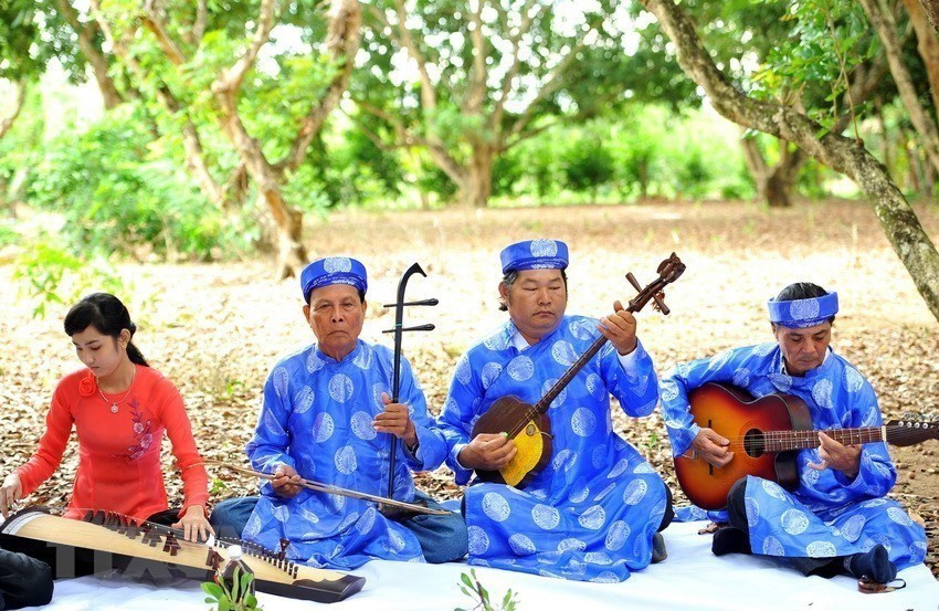 Don Ca Tai Tu, música tradicional del Sur de Vietnam, fue reconocida como Patrimonio Cultural Intangible de la Humanidad por la UNESCO el 5 de diciembre de 2013 (Fuente: VNA)