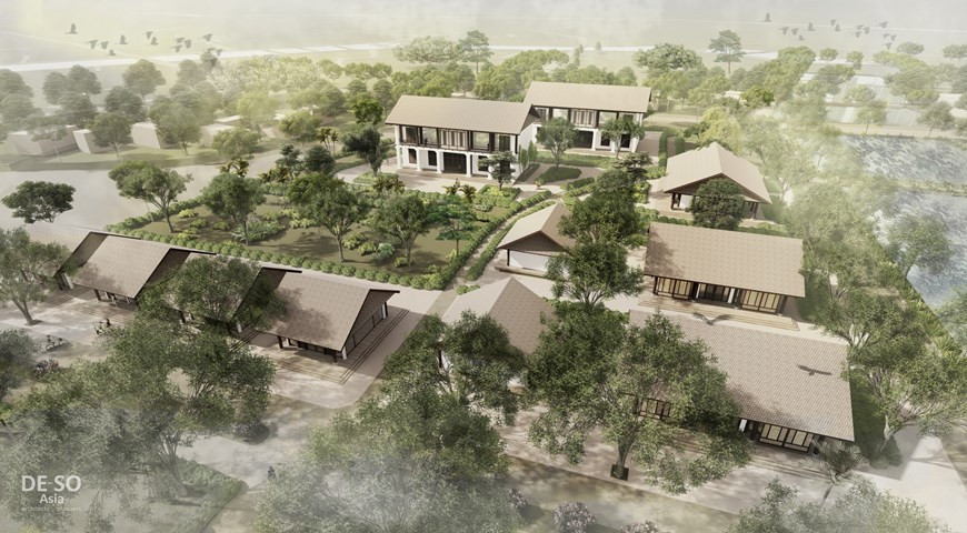 Diseño de la zona especial de reliquias conmemorativas al Presidente Ho Chi Minh (Fuente: Vietnam+)