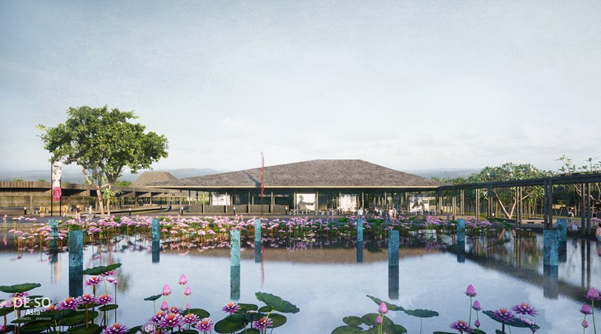 Diseño de la zona especial de reliquias conmemorativas al Presidente Ho Chi Minh (Fuente: Vietnam+)