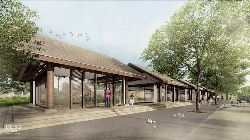 Diseño de la zona especial de reliquias conmemorativas al Presidente Ho Chi Minh (Fuente: Vietnam+)