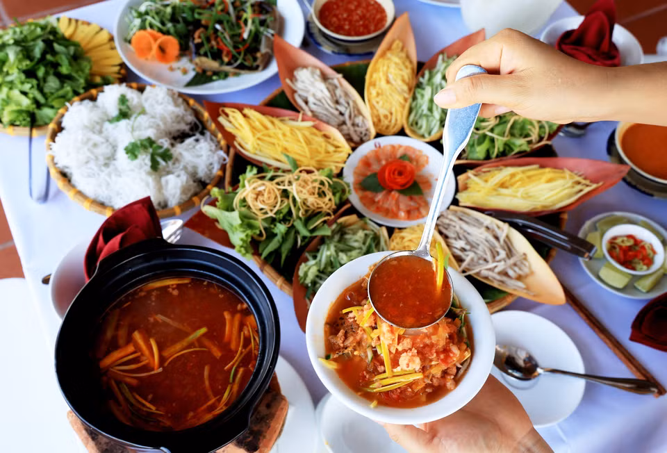 Este plato de los pescadores de Mui Ne está preñado de la cultura culinaria vietnamita (Fuente: VNA)