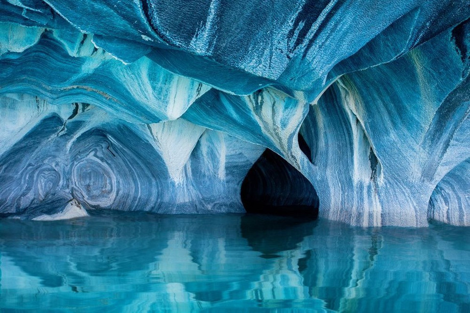 La cueva Marble en Chile (Fuente: NatGeo)