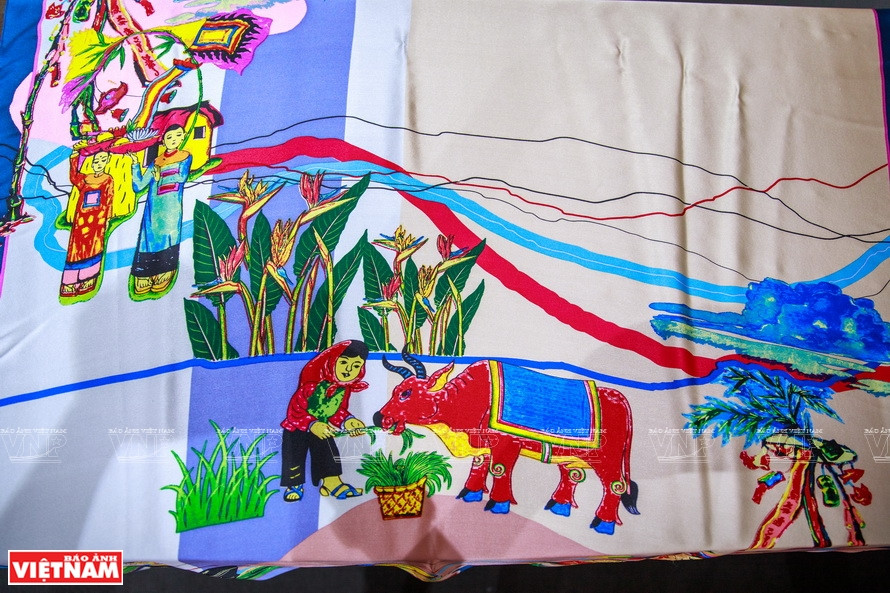 La imagen típica de un pueblo vietnamita se destaca en los productos de Phuong Thanh (Fuente: VNA)