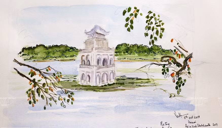 El lago de Hoan Kiem (Fuente: VNA)