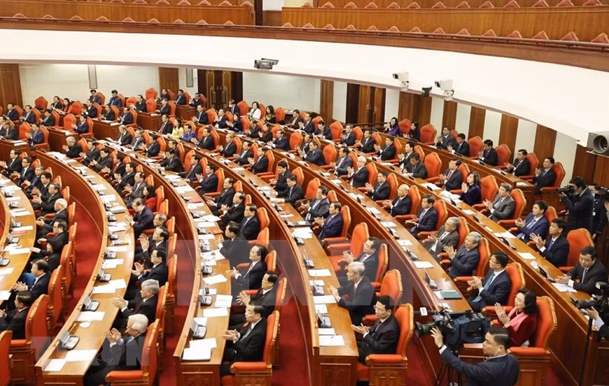 El XV pleno del Comité Central del PCV. (Foto: VNA)