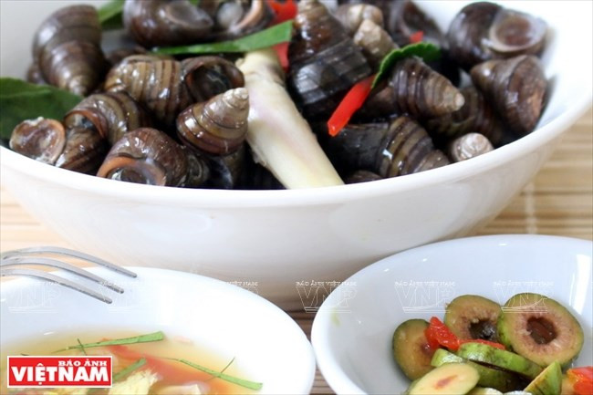 Caracol hervido (Foto: VNA)