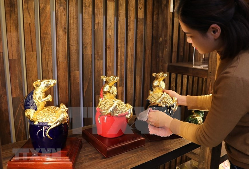 Artículos de cerámica para el año de la rata (Fuente: VNA)