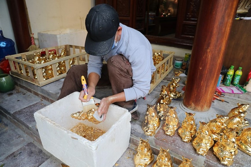 Artículos de cerámica para el año de la rata (Fuente: VNA)