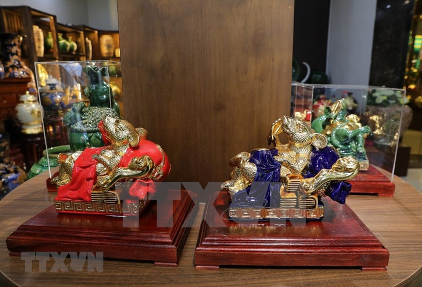 Artículos de cerámica para el año de la rata (Fuente: VNA)