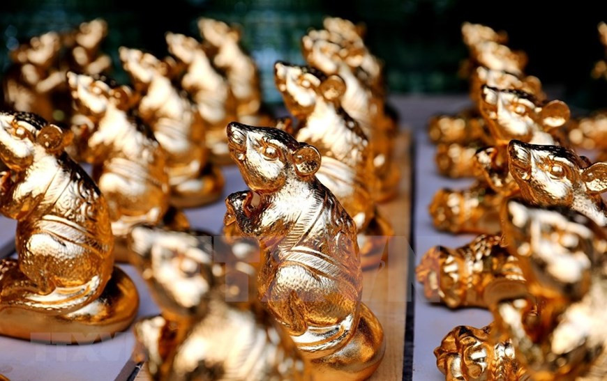 Artículos de cerámica para el año de la rata (Fuente: VNA)