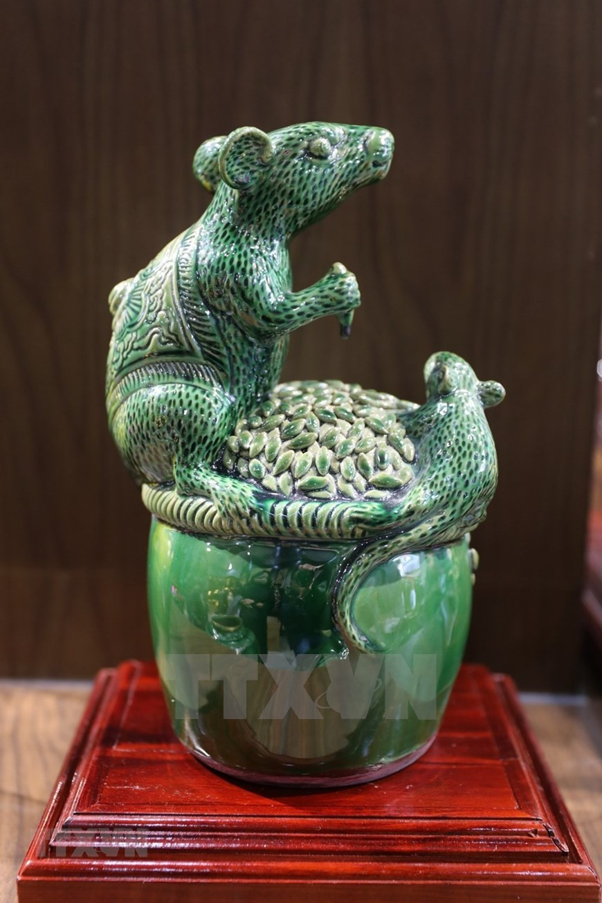 Artículos de cerámica para el año de la rata (Fuente: VNA)