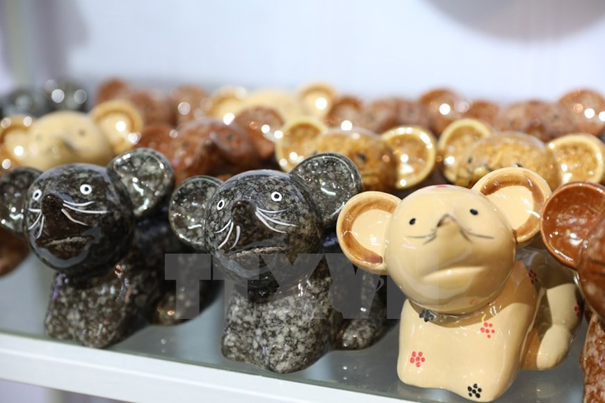 Artículos de cerámica para el año de la rata (Fuente: VNA)