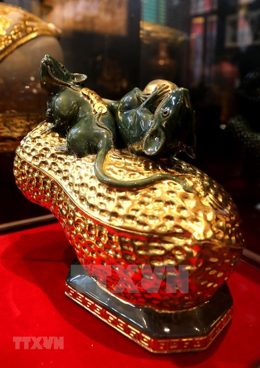 Artículos de cerámica para el año de la rata (Fuente: VNA)