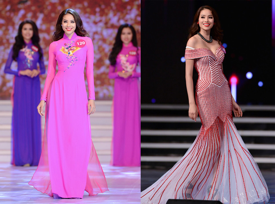 Con una belleza impresionante, Pham Thi Huong obtuvo una victoria convincente