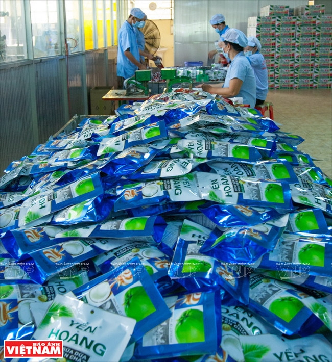 Los caramelos de coco de la marca Yen Hoang son exportados a Laos, Comboya, Hong Kong, China, Estados Unidos y Australia. 