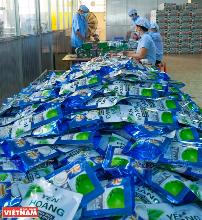 Los caramelos de coco de la marca Yen Hoang son exportados a Laos, Comboya, Hong Kong, China, Estados Unidos y Australia. 