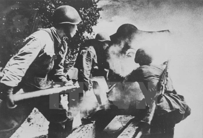 Los soldados soviéticos del Ejército Rojo. (Foto: Documentación Internacional/ VNA)