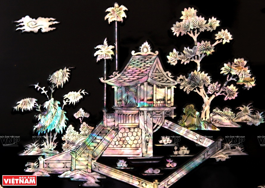 Obra sobre la Pagoda del Pilar Único (Fuente: VNA)