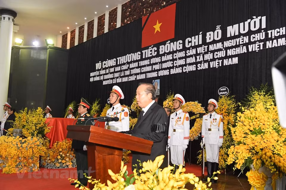 El vicepremier Truong Hoa Binh en el acto (Fuente: VNA)