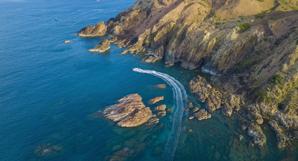 Hermoso paisaje de Eo Gio en la comuna de la isla de Nhon Ly, ciudad de Quy Nhon, provincia de Binh Dinh. (Foto: VNA)