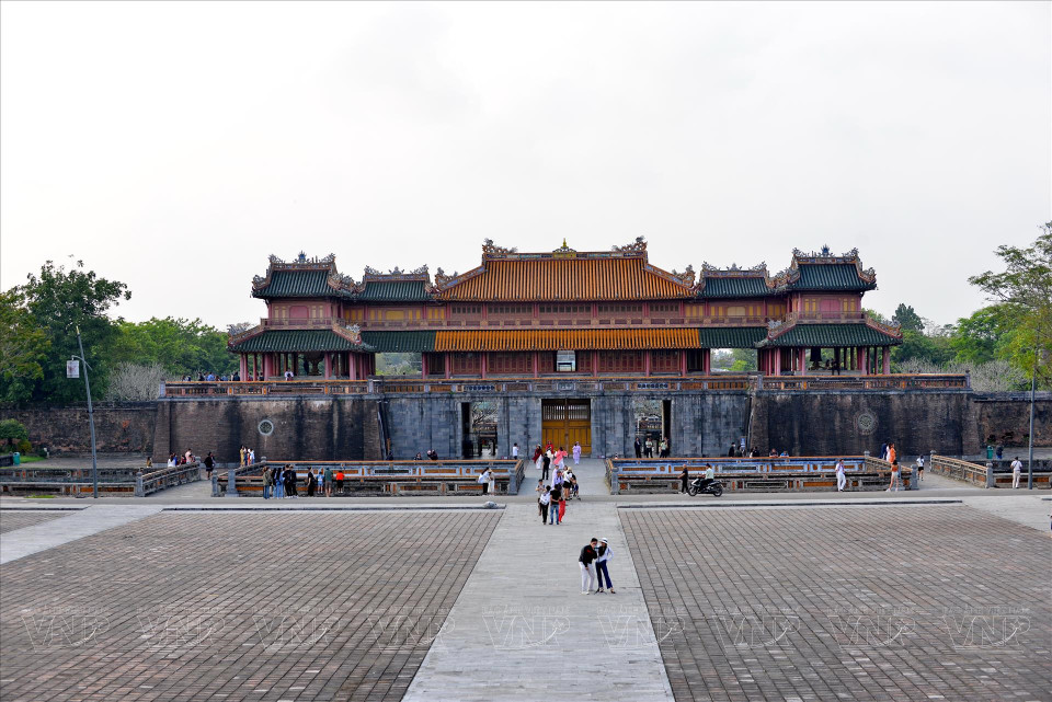 Puerta Ngo Mon vista desde la pasarela. (Foto: VNA)