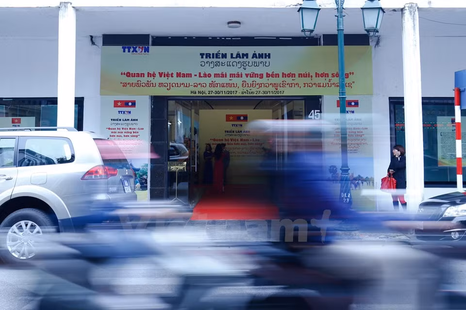 La exposición tiene lugar en el número 45 de la calle Trang Tien, Hanoi (Fuente: VNA) 