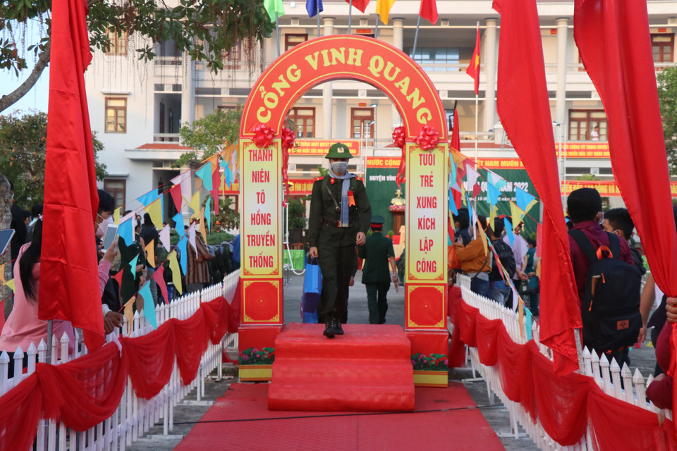Los reclutas en la provincia sureña de Bac Lieu (Foto: VNA)