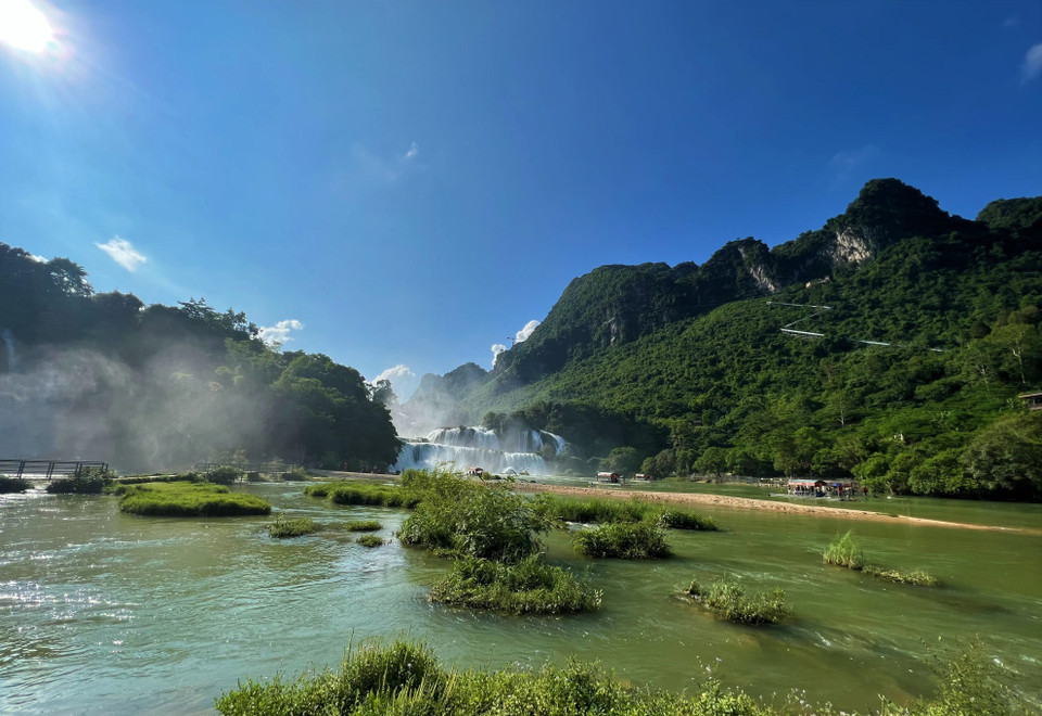 La cascada de Ban Gioc en otoño. (Fuente: VNA)