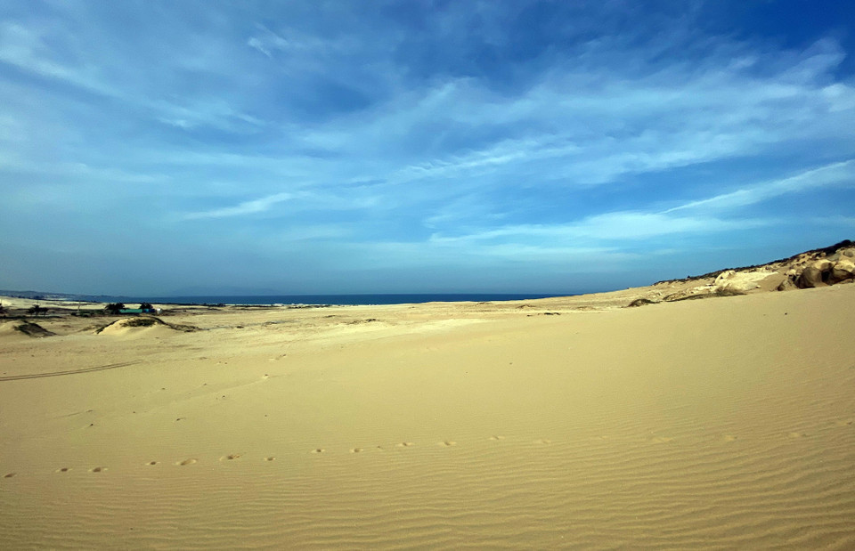 Las dunas de arena dorada en Mui Dinh serán una ventaja para atraer más turistas a la provincia de Ninh Thuan (Fuente: VNA)