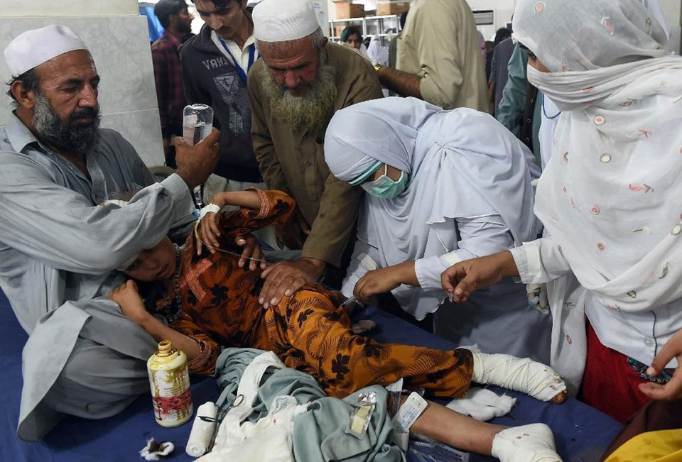 Hospital Peshawar, Pakistán (Fuente: AFP)