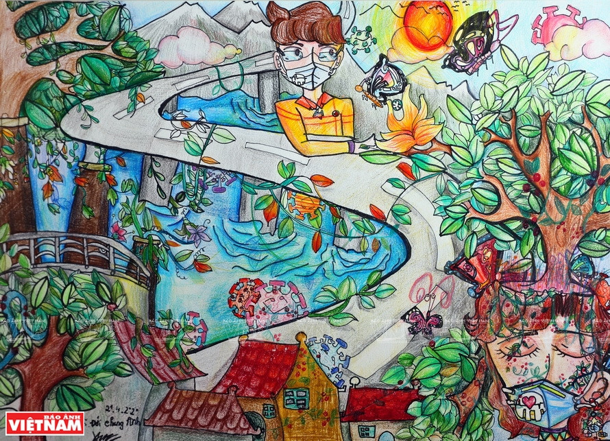 Una obra de Nguyen Dai Chung Anh. (Fuente: VNA)