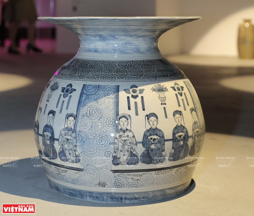 Obra exhibida en el muestrario "Loong Koong" (Foto: VNA)