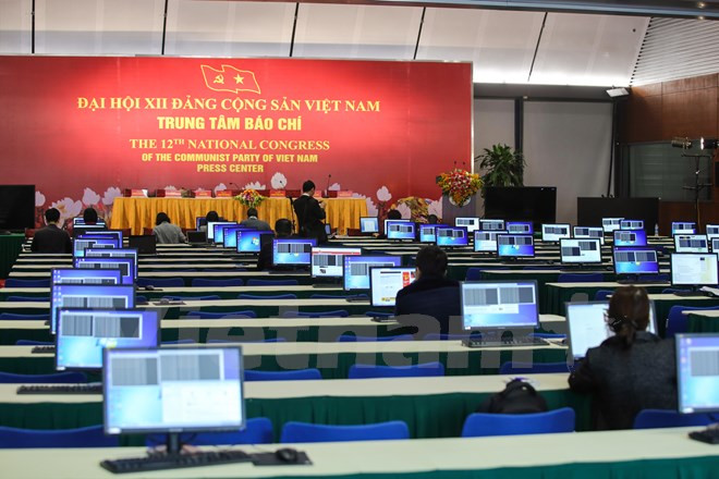 Con una superficie de mil metros cuadrados, el el mayor centro de prensa abierto en My Dinh (Fuente: VNA)