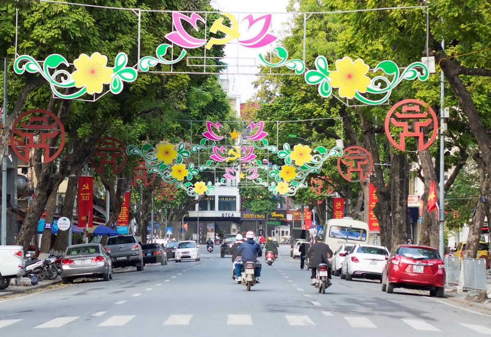 La calle Ngo Quyen, en el centro de Hanoi (Fuente: VNA)