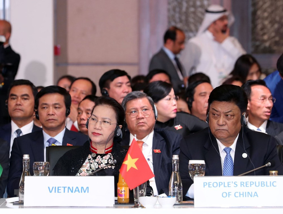 La presidenta de la Asamblea Nacional del país indochino (Parlamento), Nguyen Thi Kim Ngan, en la MSEAP (Fuente:VNA)