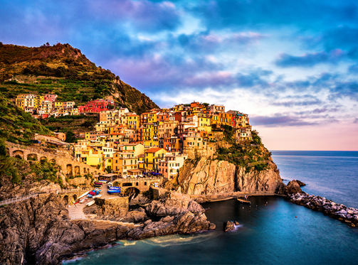 La aldea Manarola en Italia (Fuente: Getty)