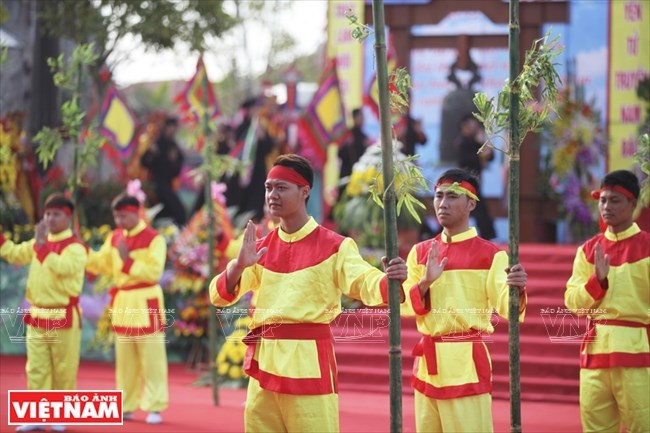 Una actuación sobre el establecimiento de la Escuela de Zen de Yen (Fuente: VNA)